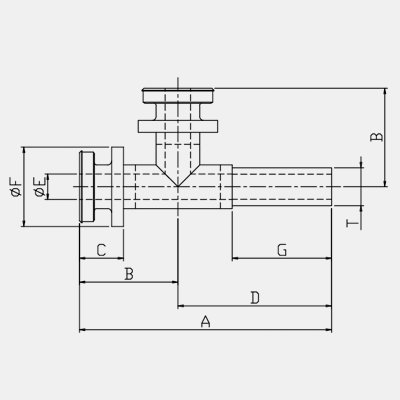 Adapter Tee Type B